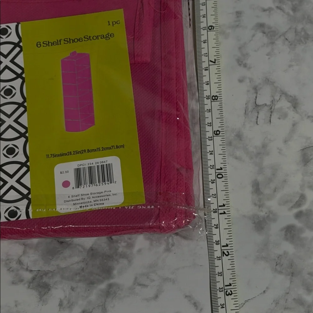Pink 6 Shelf Storage Organizer Set of 2